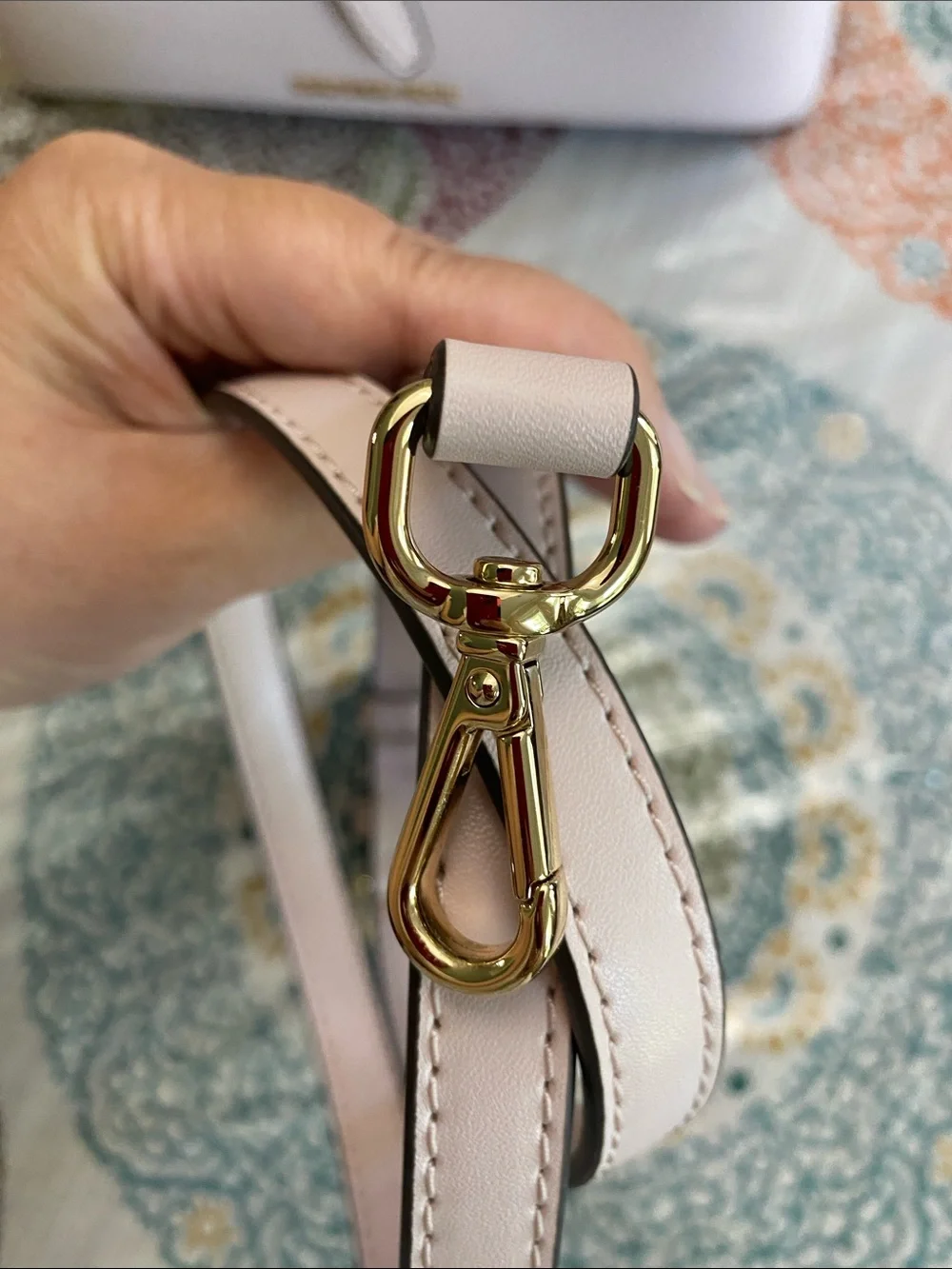 Michael Kors Emilia Blush Pink Leather Top-Handle Satchel